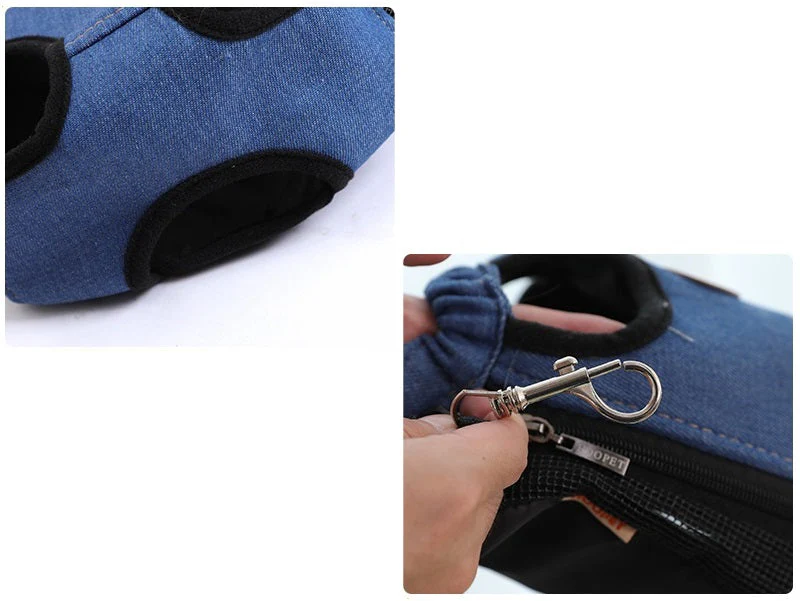 Pet/Puppy Travel Carry Bag, Blue, Medium - Image 15