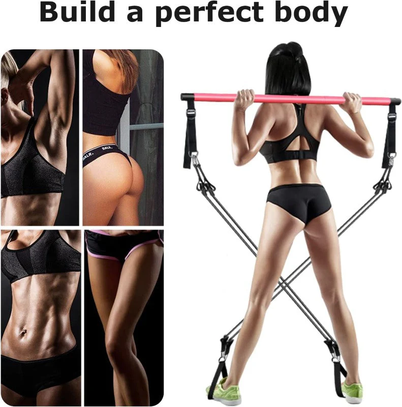 Pilates Stick Bar with Resistance Bands - Image 7