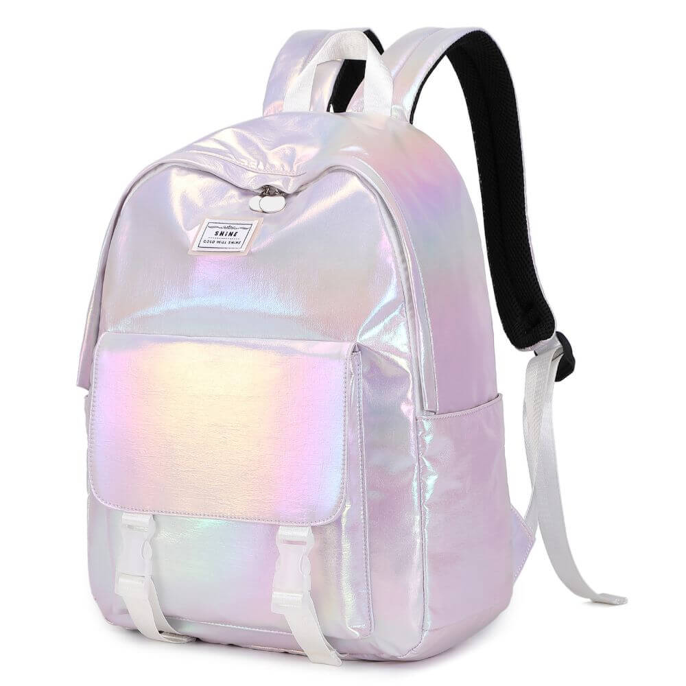 Pink & Blue Girls School Bags & Backpacks - Holographic - Image 5