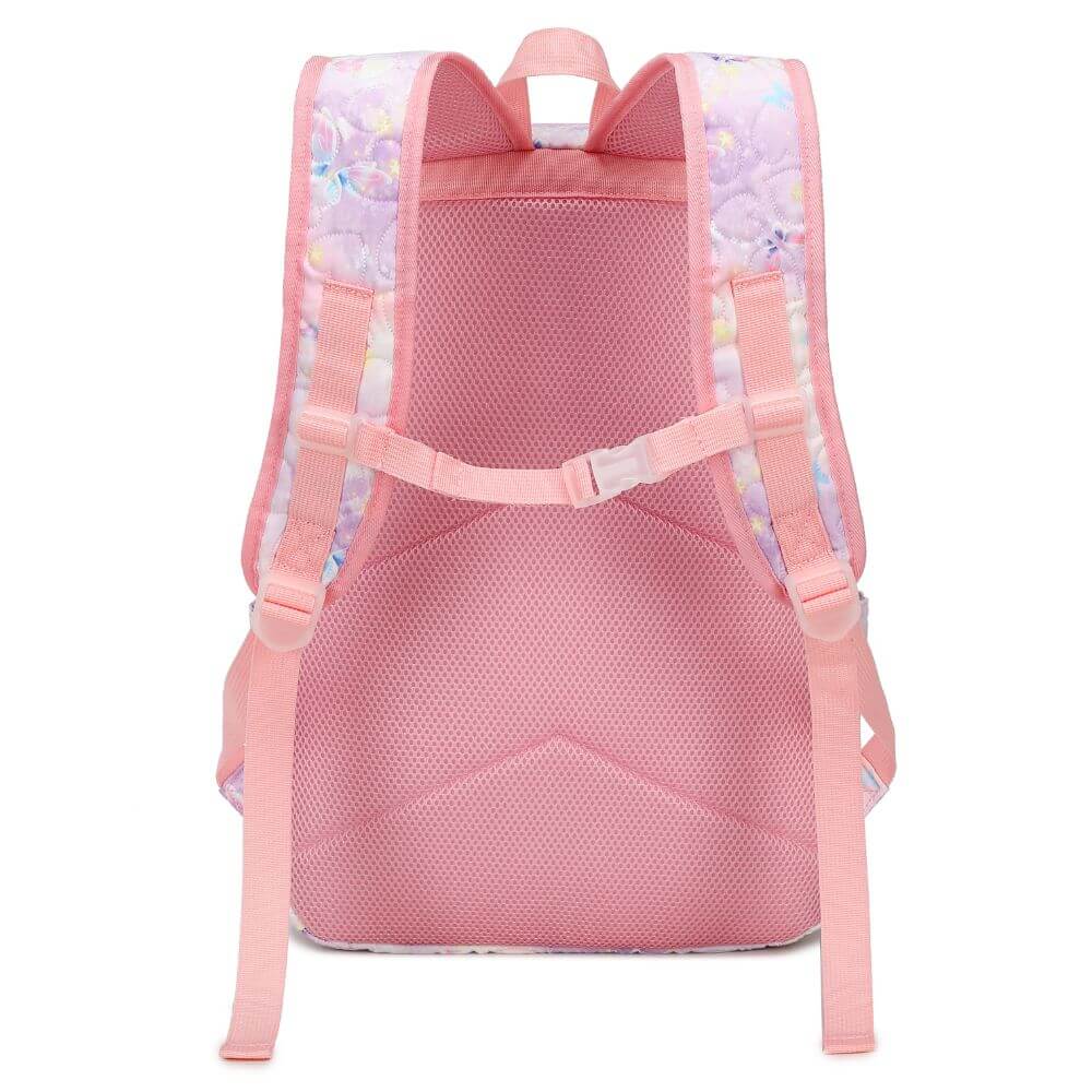 Pink Purple Girls School Bag Set & Kids Backpack | Butterfly - Image 5