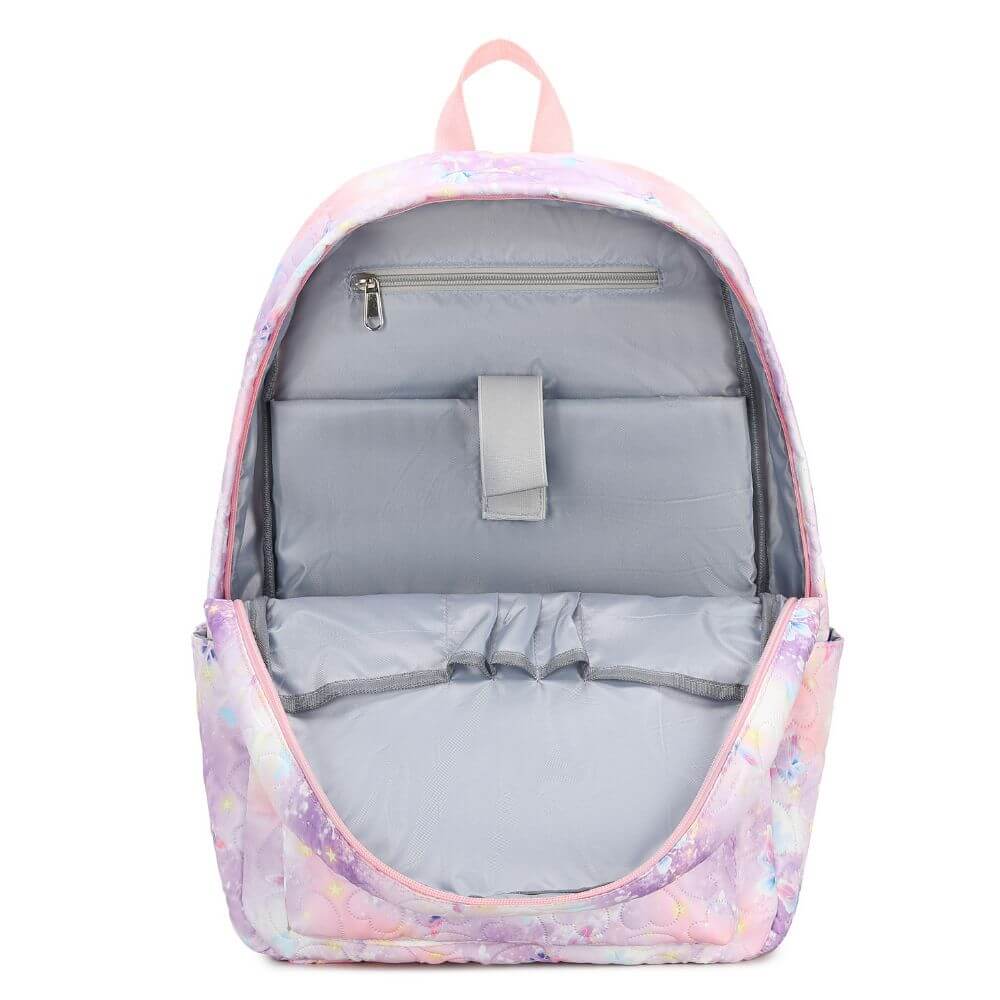 Pink Purple Girls School Bag Set & Kids Backpack | Butterfly - Image 6