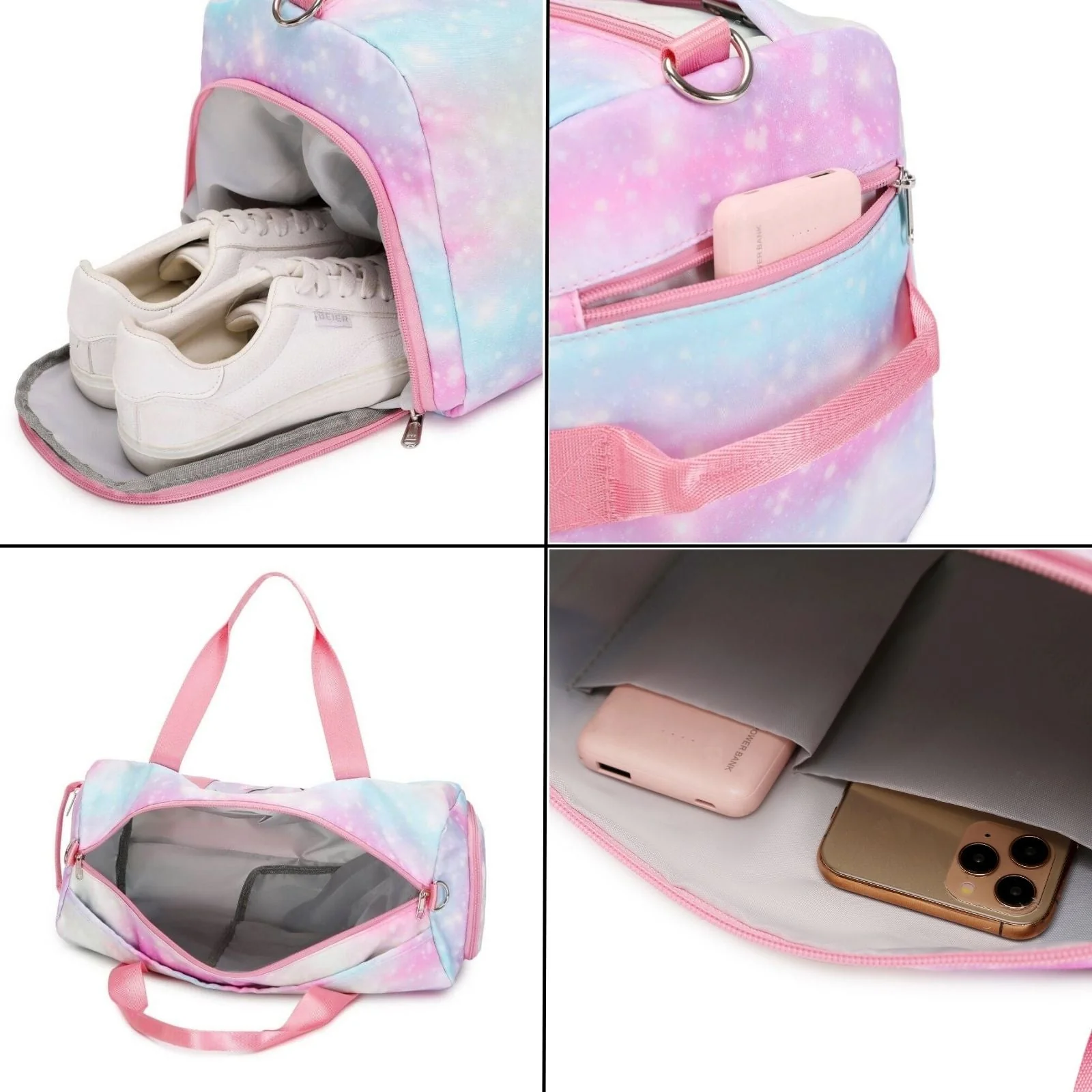 Pink Unicorn Gym Bag & Duffle Bag - Image 6