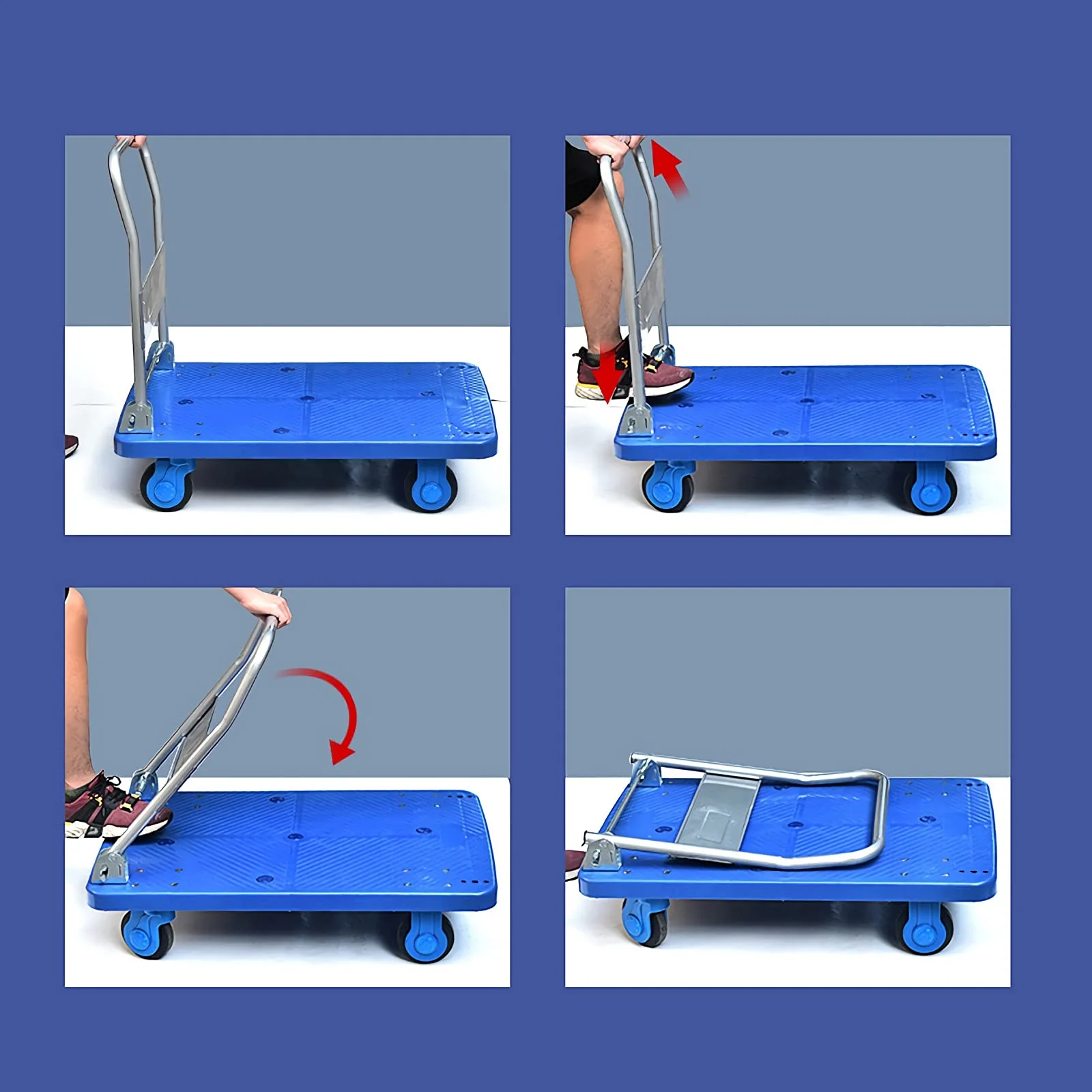Platform Hand Trolley Cart 150KG - Image 7