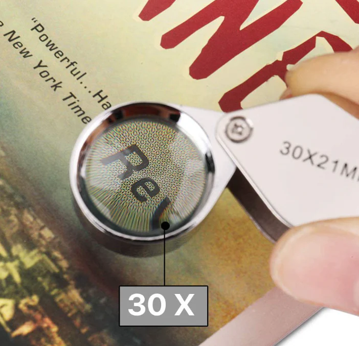 Pocket Jewelry Loupe 30x 21mm Jewelers Eye Magnifying Glass Magnifier - Image 4