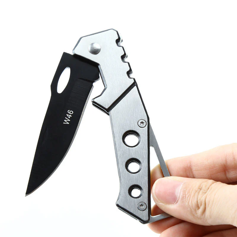 Pocket Knife with Stainless Steel Silver Handle - Image 3