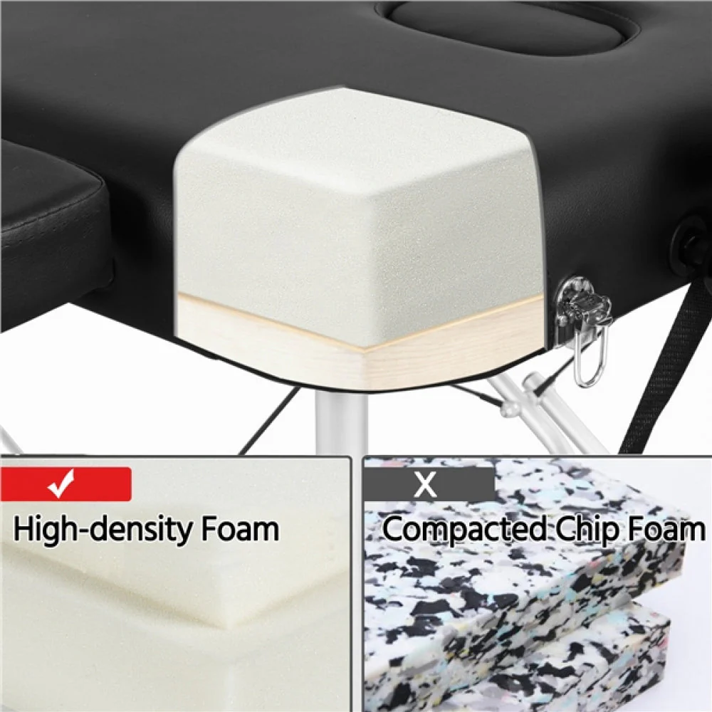 Portable 2 Fold Aluminum Massage Bed - Image 11