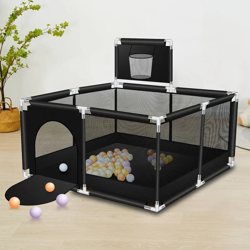 Portable Baby Playpen Fence Gate Wall Fence Barrier Play Gym Mat 125cm - Image 9