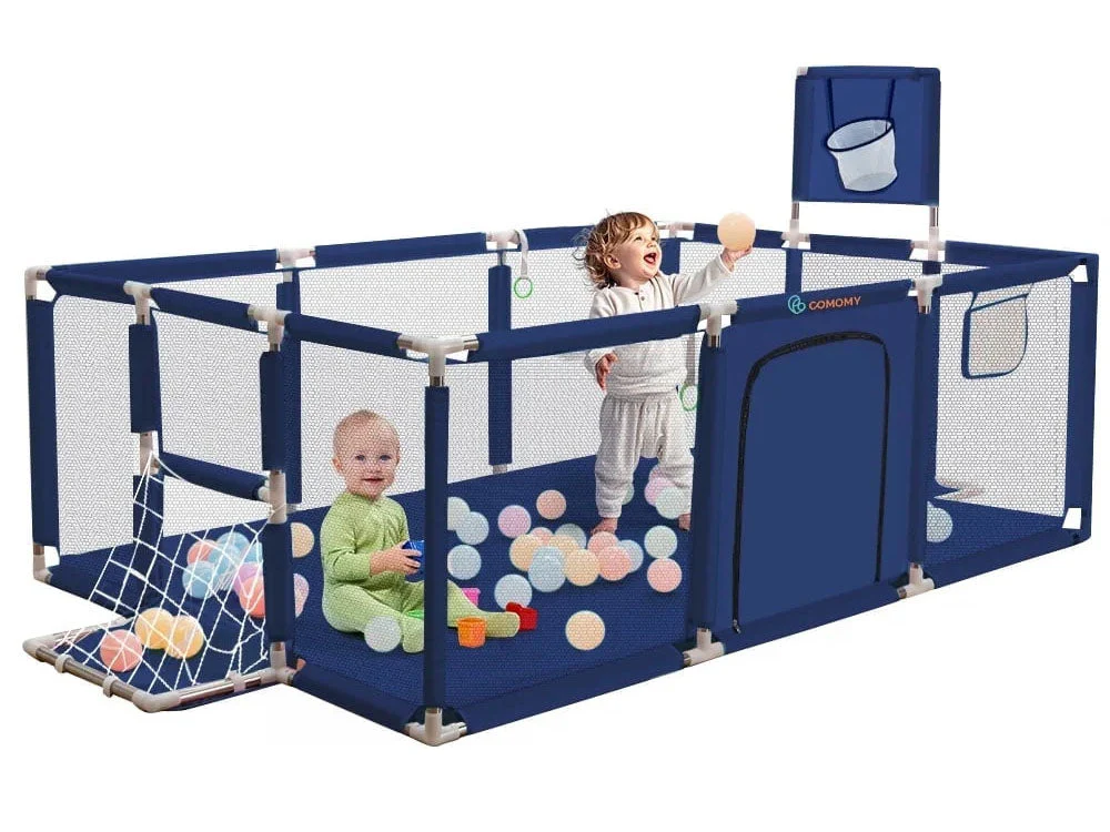 Portable Baby Playpen Fence Gate Wall Fence Barrier PlayPen 182cm - Image 2