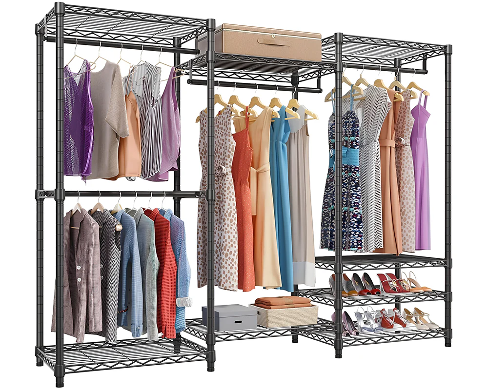 Portable Clothes Rack Wardrobe Organizer - Image 12