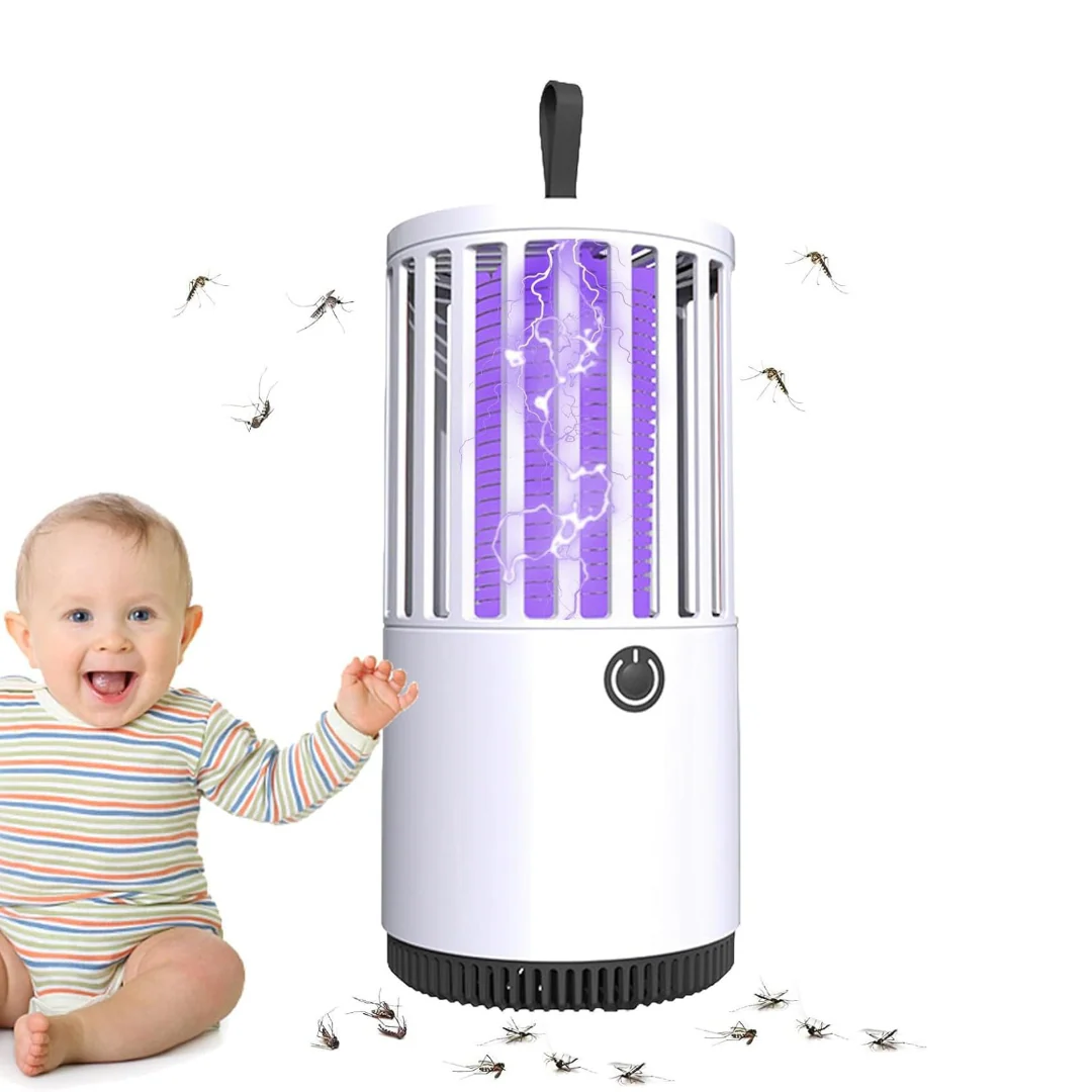 Portable Electric Mosquito Lamp USB Mosquito Zapper Killer (White) - Image 4