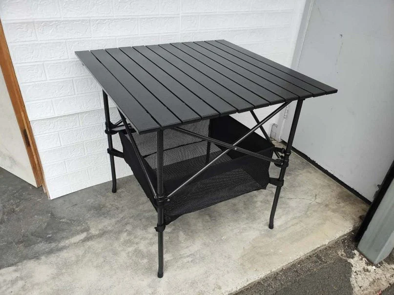 Portable Folding Table Tea Picnic Camping Barbecue Square Table 55cm - Image 9