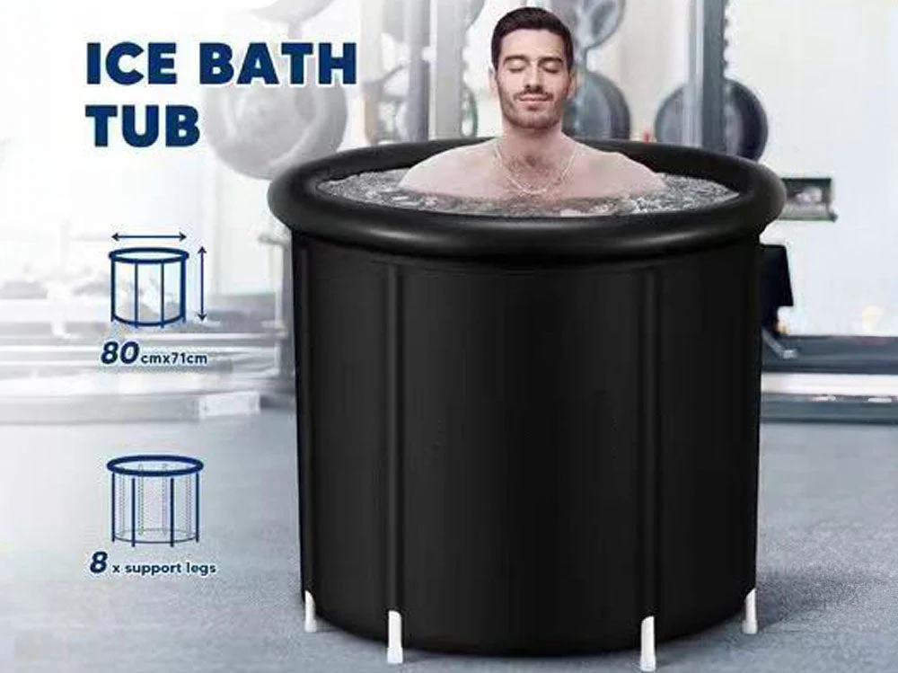 Portable Ice Bath Tub 300L Inflatable Hot Bathtub SPA Massage Athletes Outdoor - Image 3