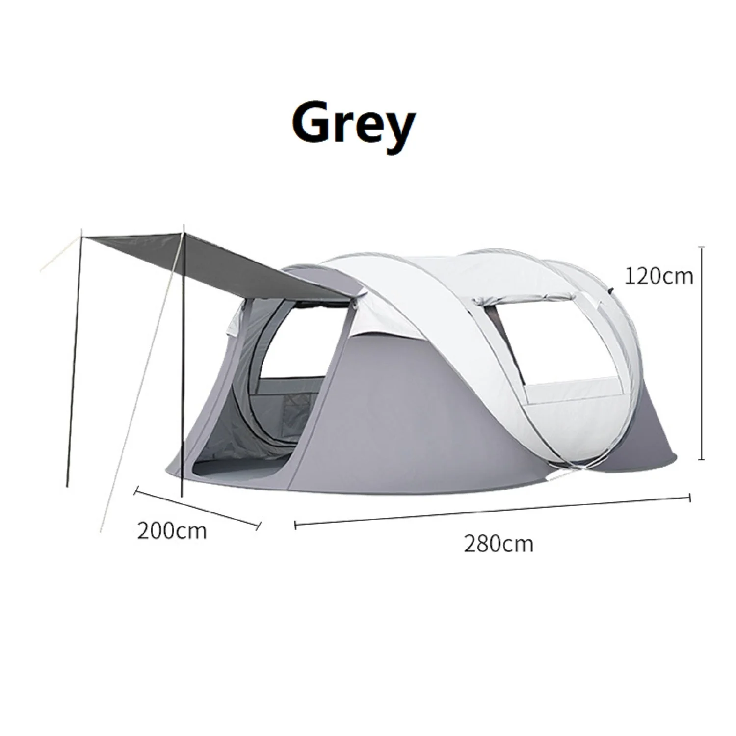 Portable Instant Pop-Up Boat-Shaped Tent - Image 2