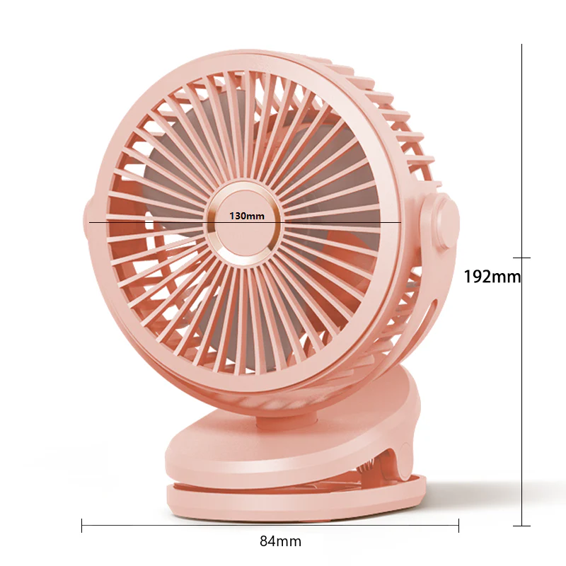 Portable Mini Clip Fan 4 Speed Adjustable USB Rechargeable - Image 6
