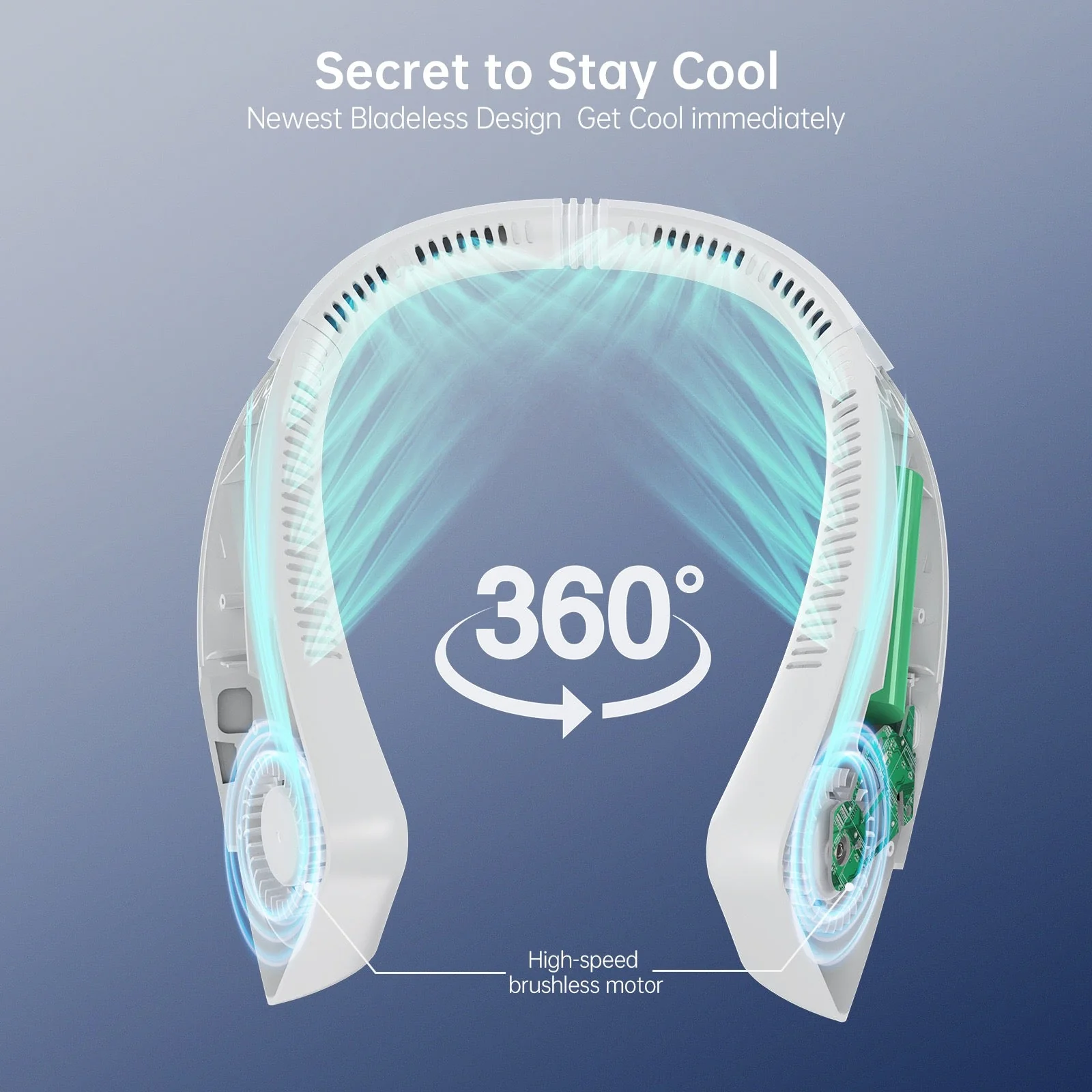 Portable Neck Fan Rechargeable - Image 5