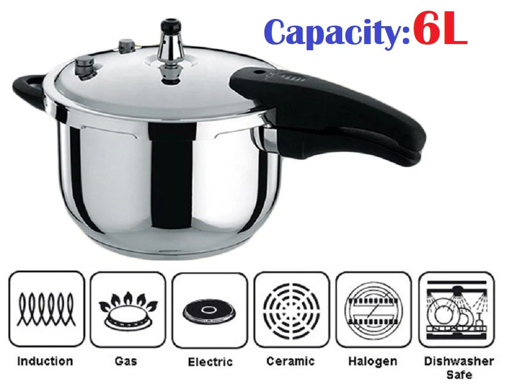 PRESSURE COOKER stainless steel 6L - Image 6