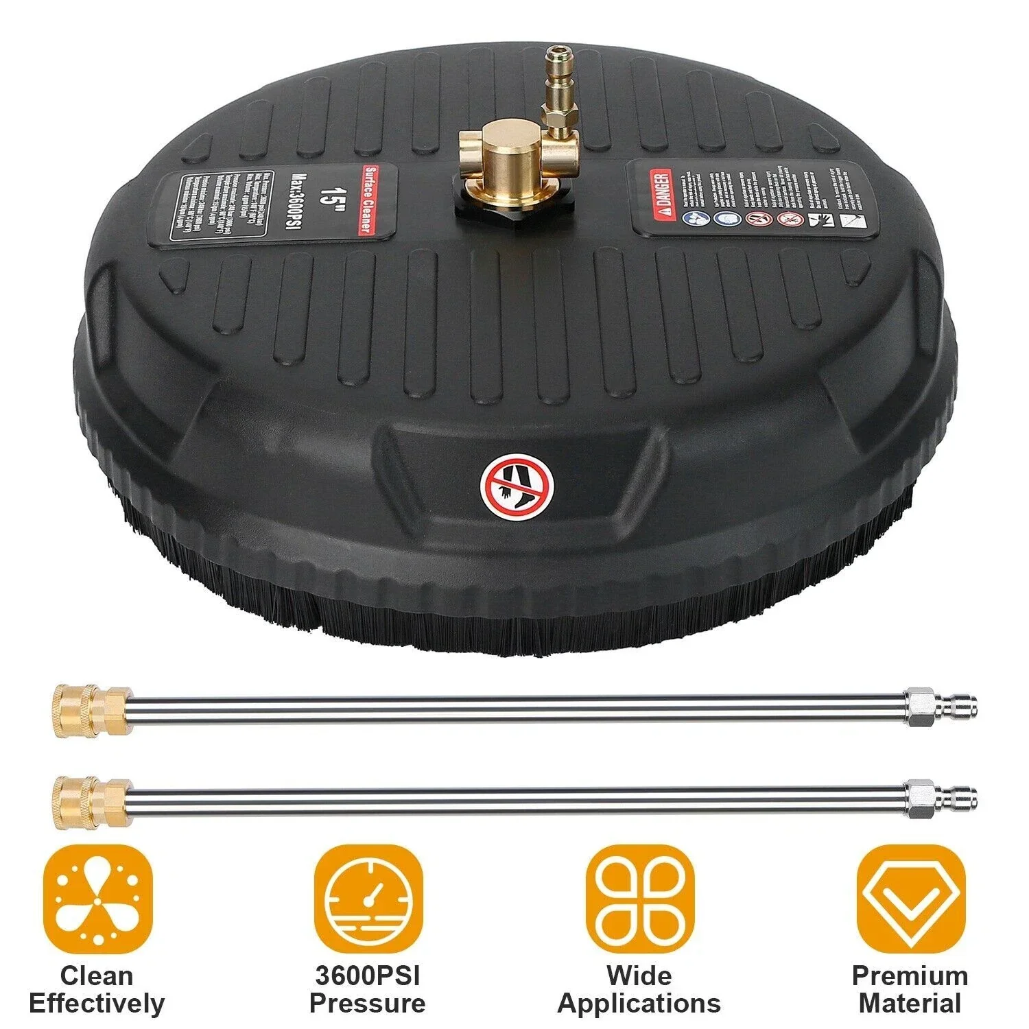 Pressure Washer Surface Cleaner 15" Water Blaster - Image 6