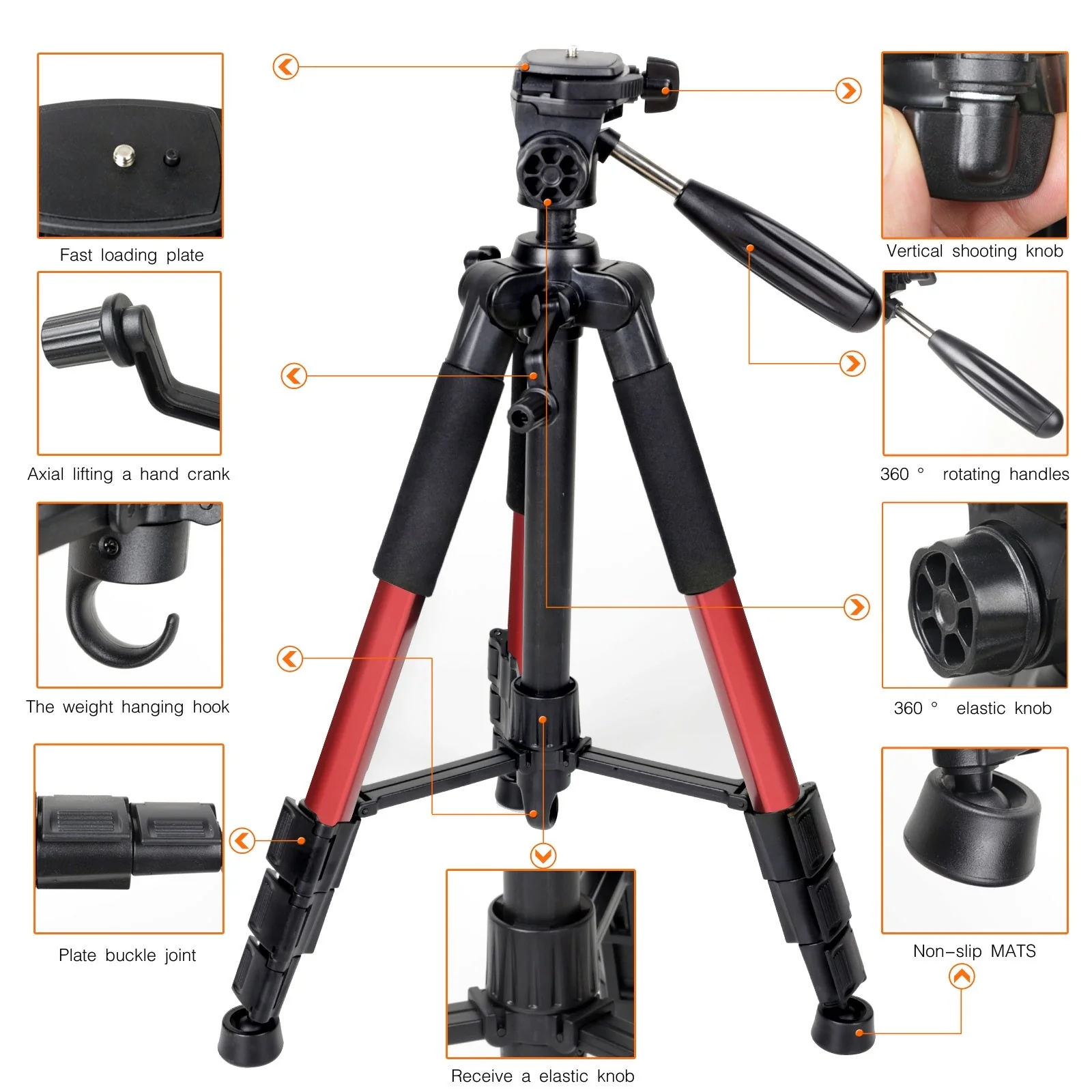 Professional Camera Tripod Monopd Stand - Image 4