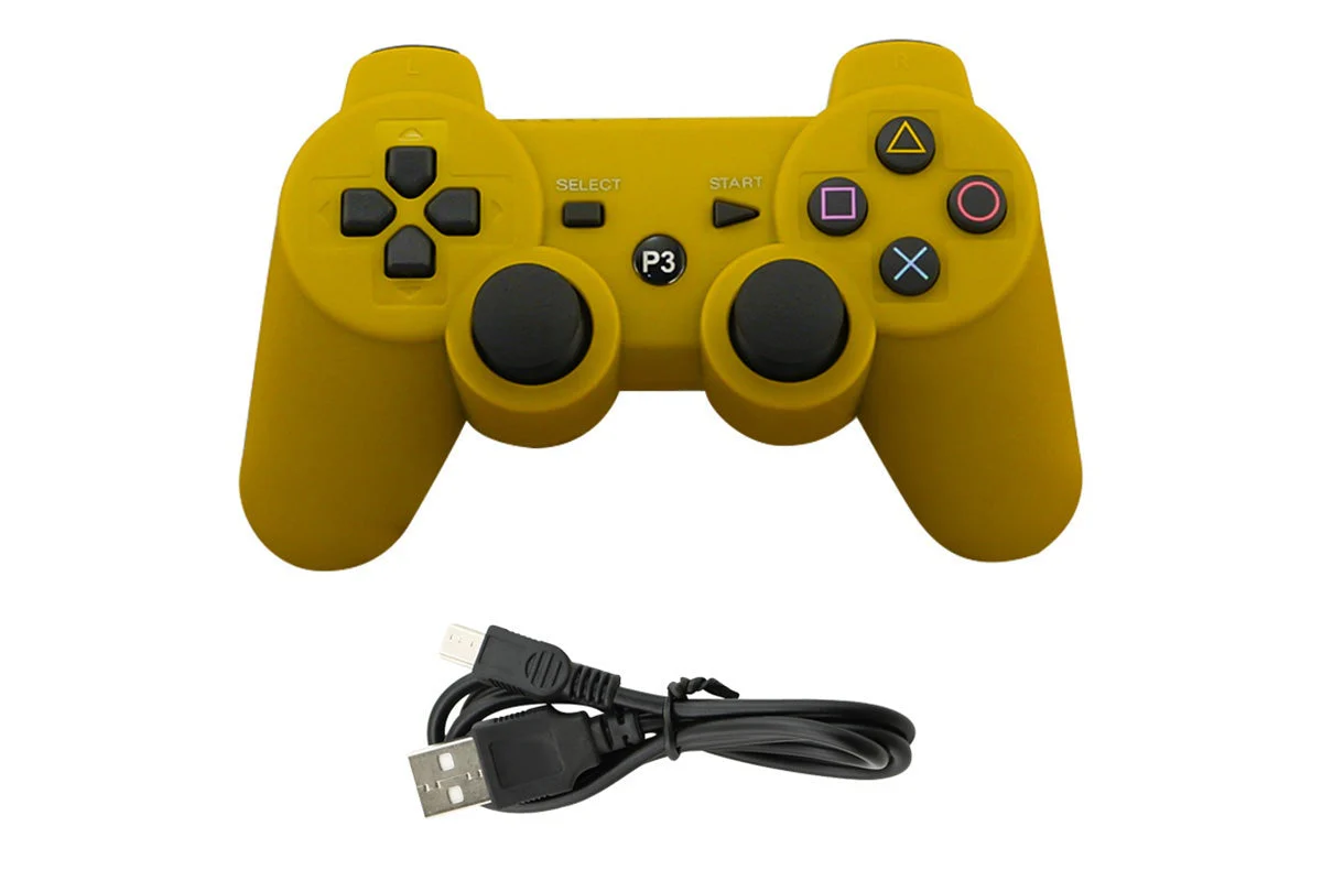 PS3 Wireless Controller Yellow - Image 3