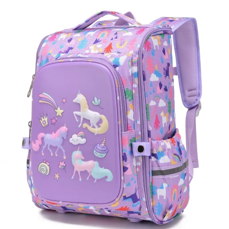 Purple Unicorn Backpack for Kids & School Bag for Girls NZ - Image 2