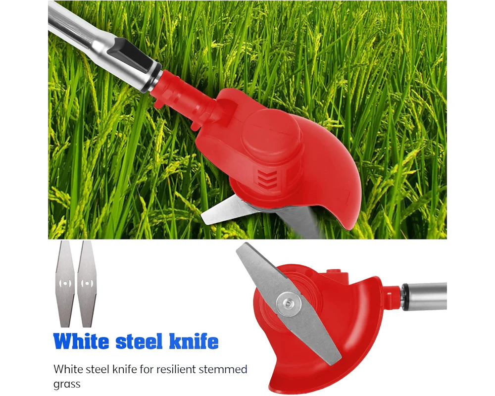Cordless Grass Trimmer – 650W Foldable Lawn Mower with Adjustable Telescopic Handle - Image 5