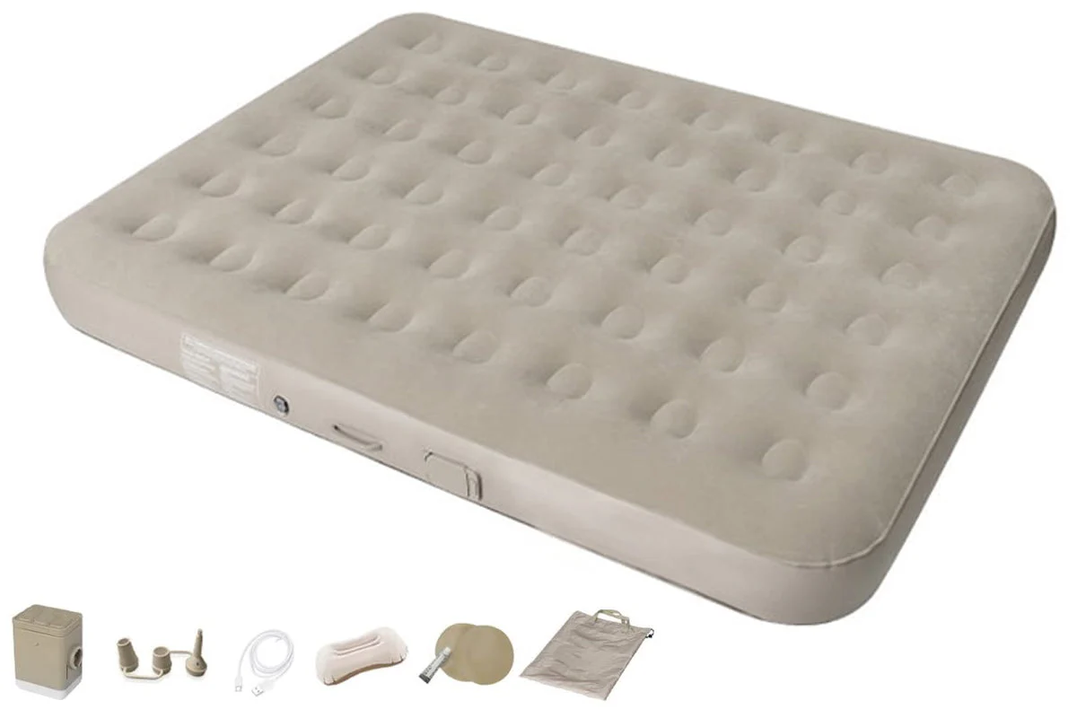 Queen Size Air Bed Inflatable Mattress with Built-in Pump - Image 3