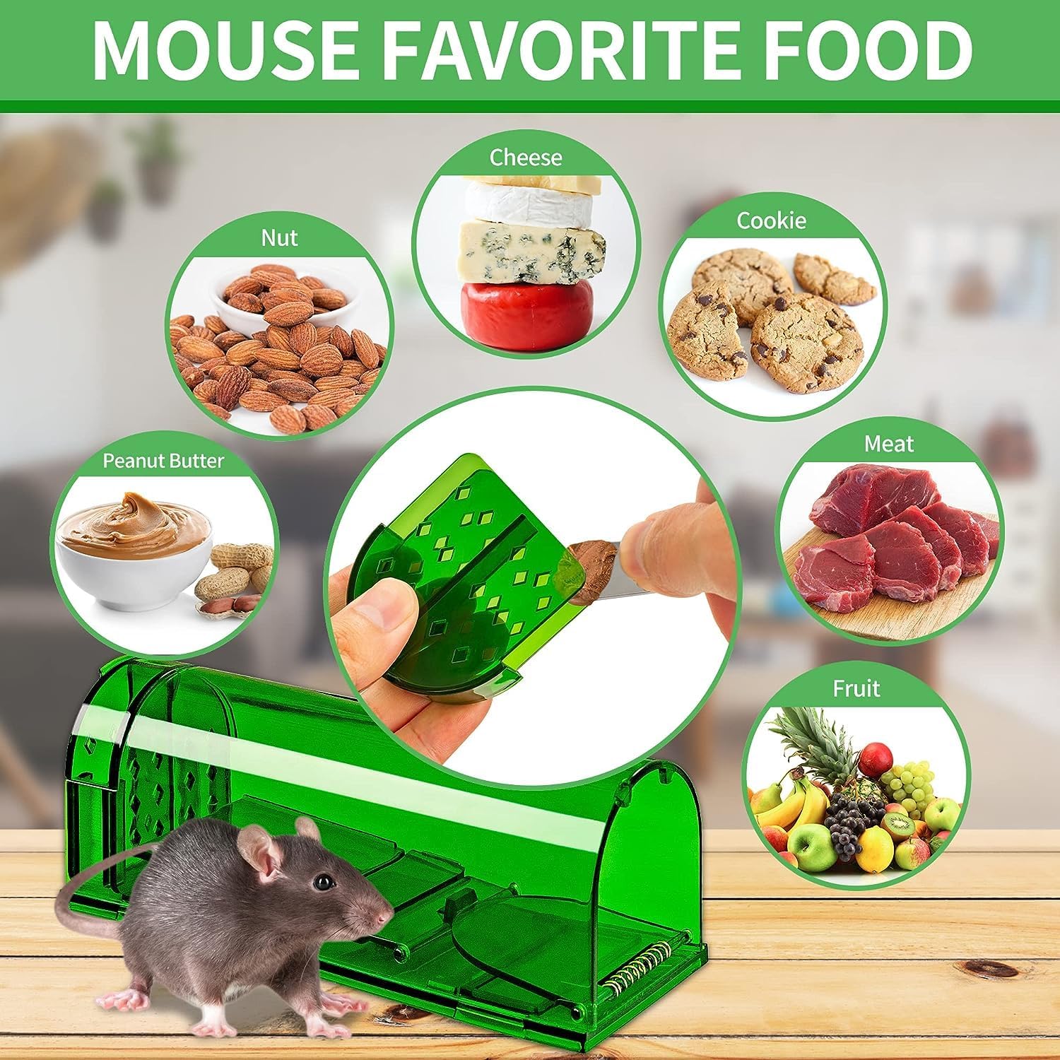 Rat Traps Catch and Release Indoor / Outdoor Mouse Traps Pack of 2 - Image 11