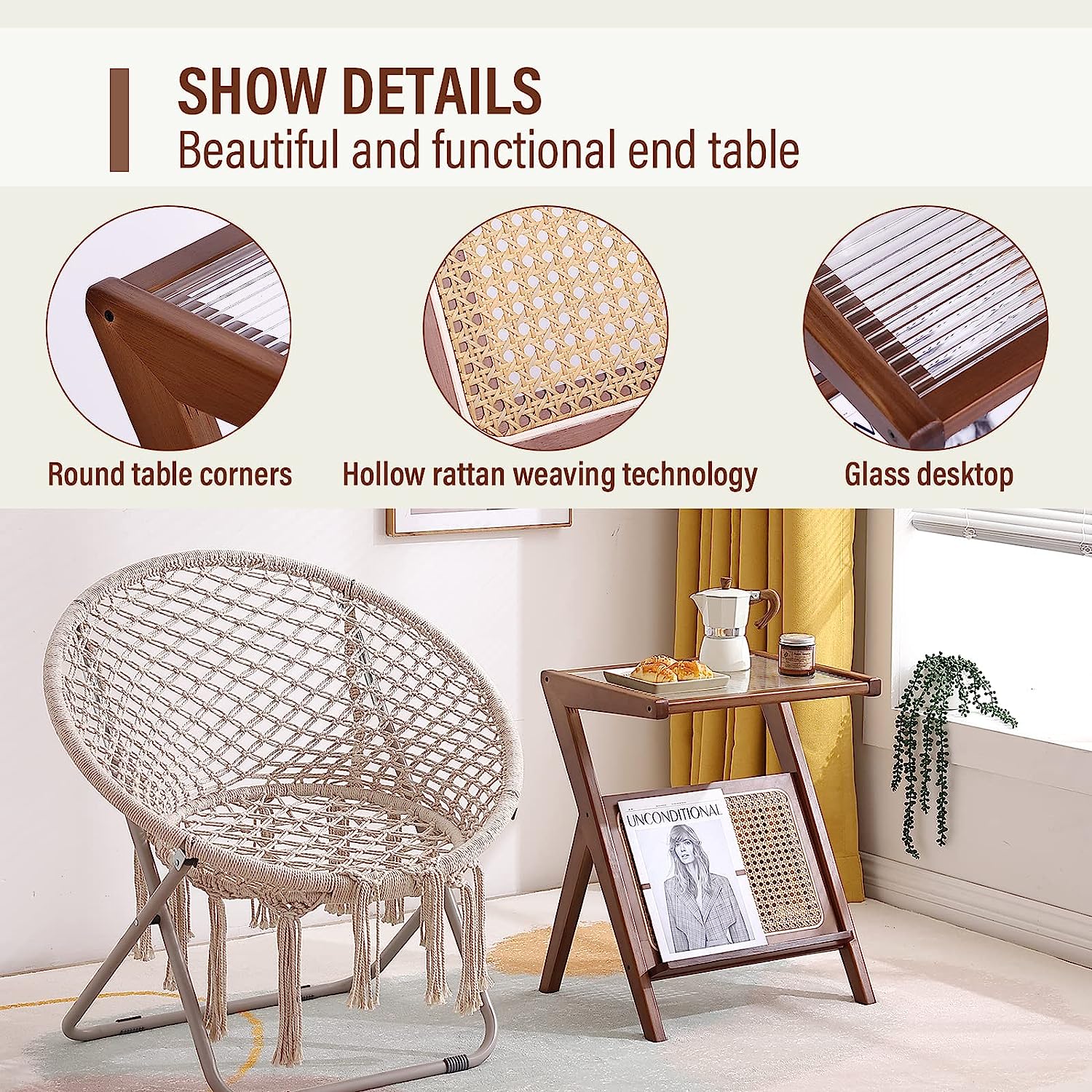 Rattan Side Table - Image 5