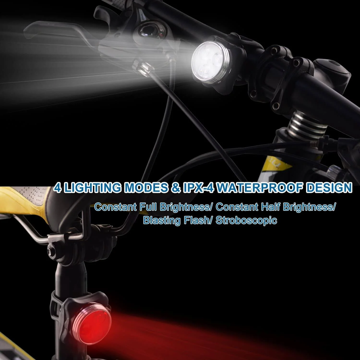 Rechargeable LED Bike Light Sets - Image 7