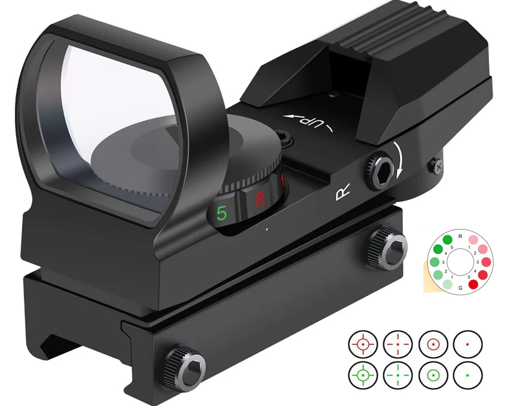 Red Green Dot Sight Tactical Holo 4 Reticle - Image 12