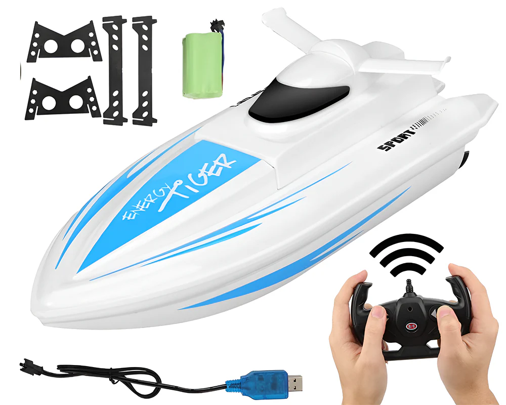 Remote Control Boat – RC Racing Remote Control Boat with Dual Motors - Image 2