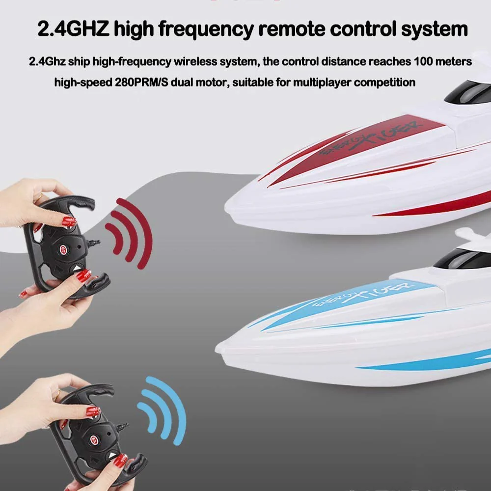 Remote Control Boat – RC Racing Remote Control Boat with Dual Motors - Image 6
