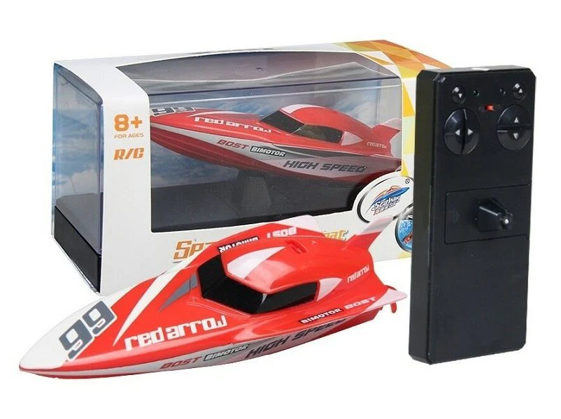 Remote Control Racing Boat - RED - Image 4