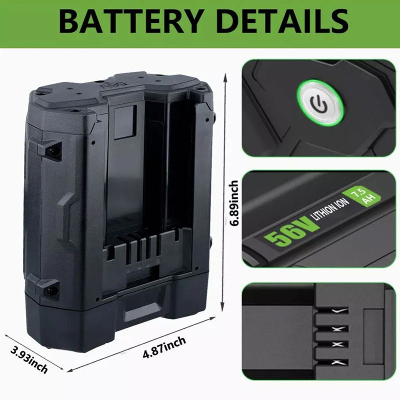 Replacement Battery For Ego 56V 7500mAh - Image 8