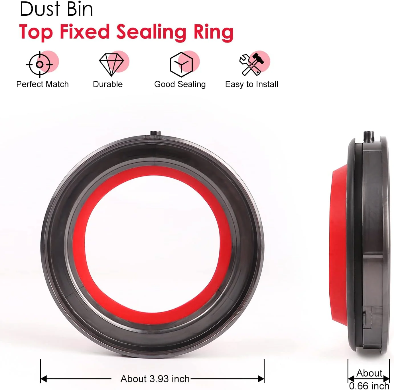 Replacement for Dyson Dust Bin Top Fixed Sealing Ring - Image 8