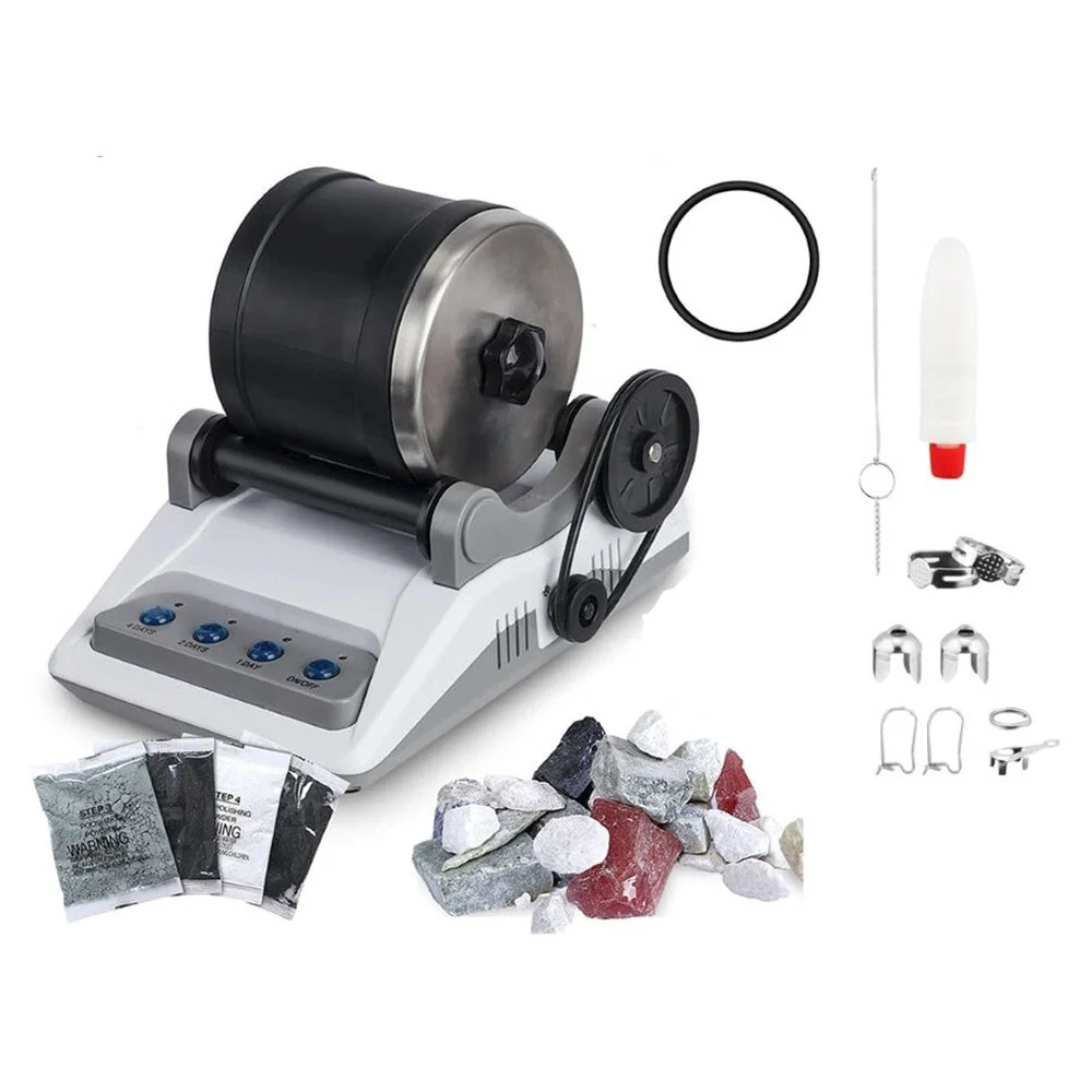 Rock Tumbler Kit, Rock Tumbling set, Gemstone Polisher