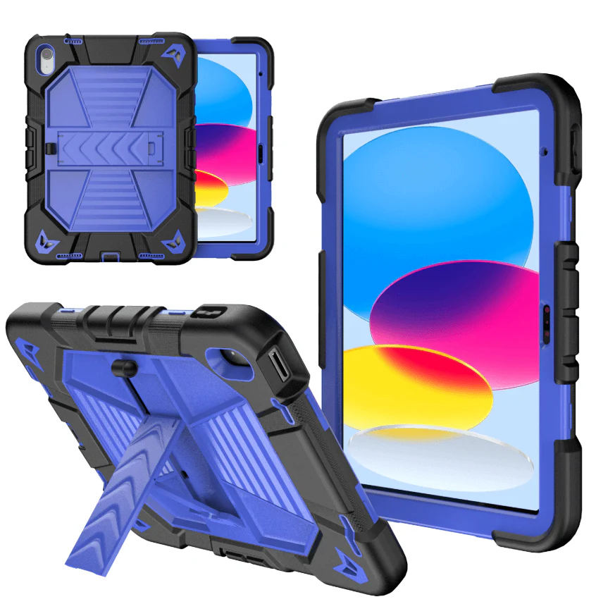 Rugged iPad 10th/11th Gen 10.9" Case – Shockproof Cover Stand & Pencil Holder - Image 6