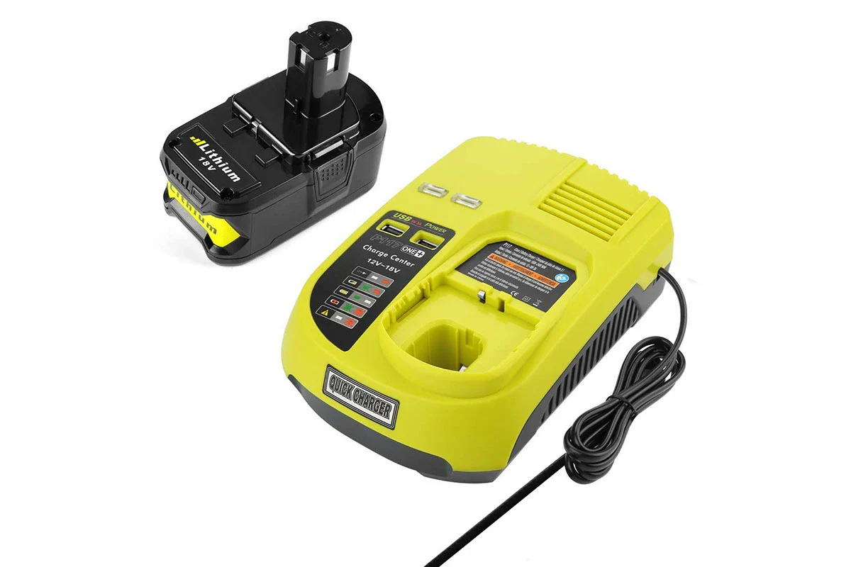 RYOBI 18V 6Ah Battery and Ryobi Battery Charger Compatible Replacement - Image 2