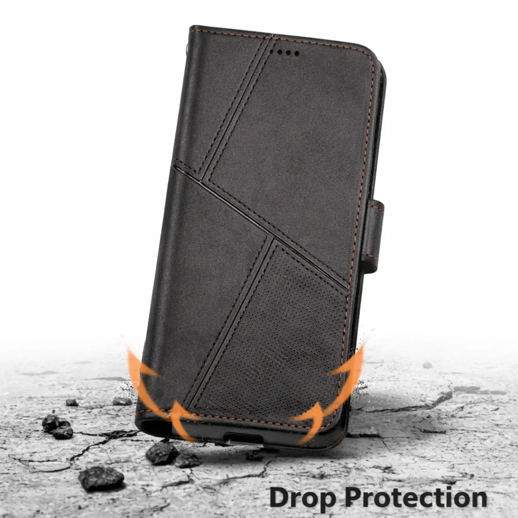 Samsung Galaxy S20 Flip Wallet Case Cowhide Dot Pattern - Image 8