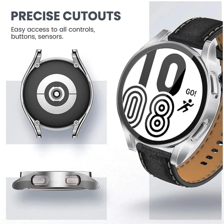 Protective Case for Samsung Galaxy Watch 4 Classic (46mm) (Clear) - Image 2