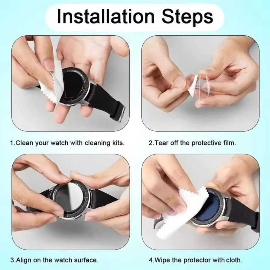 Screen Protectors for Samsung Galaxy Watch 7 (44mm) (Pack of 2) - Image 3