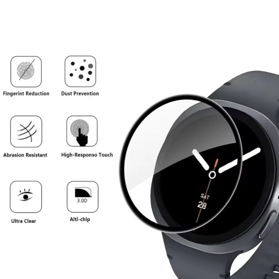 Screen Protectors for Samsung Galaxy Watch 8 (44mm) (Pack of 2) - Image 2