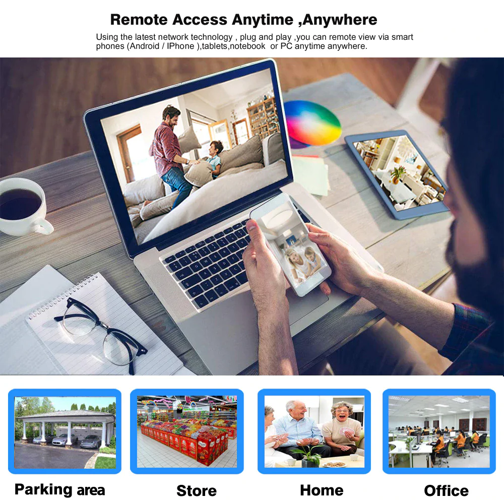 1MP 8 Channel DVR Security Camera System - Image 4