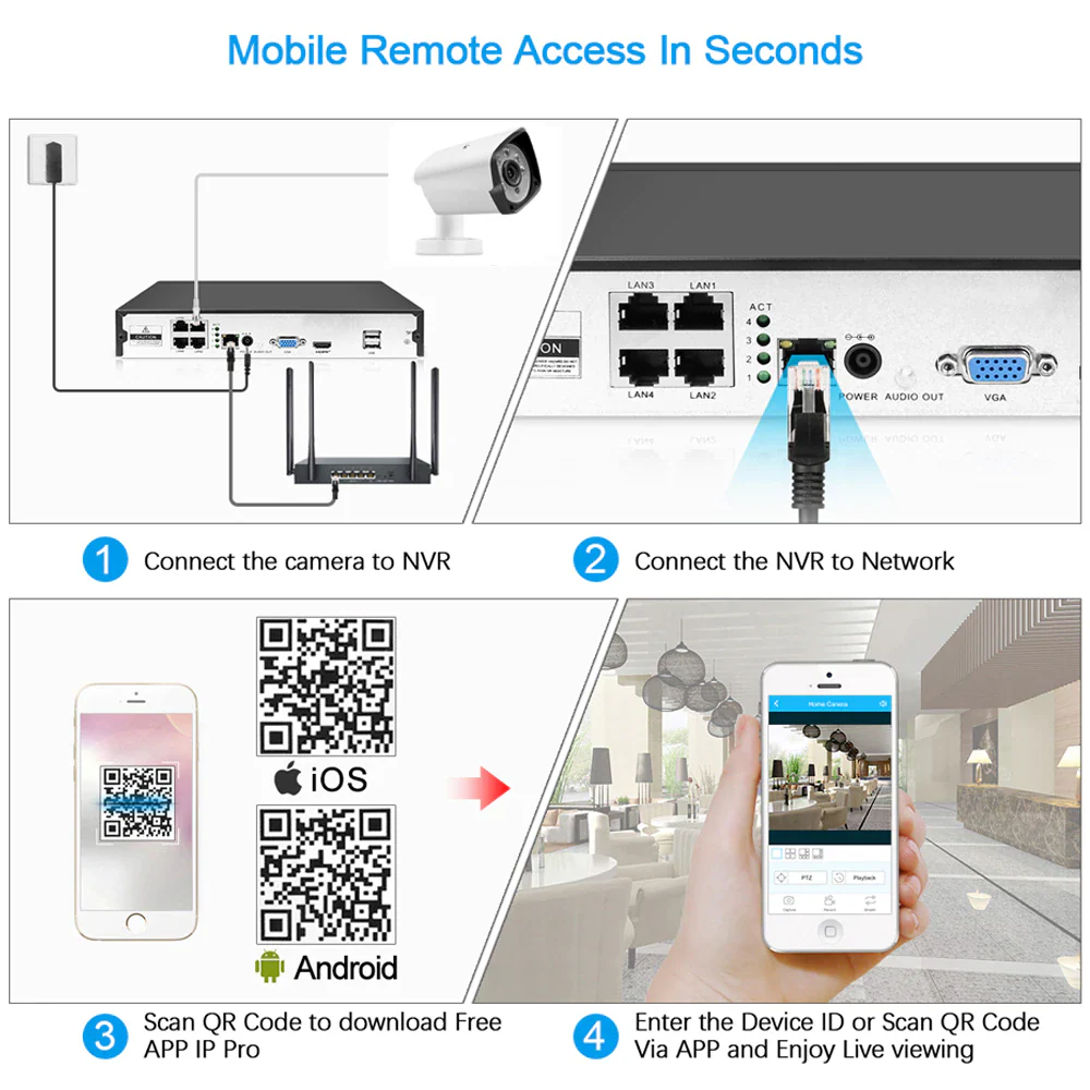 Security Camera System POE Camera CCTV - Image 6