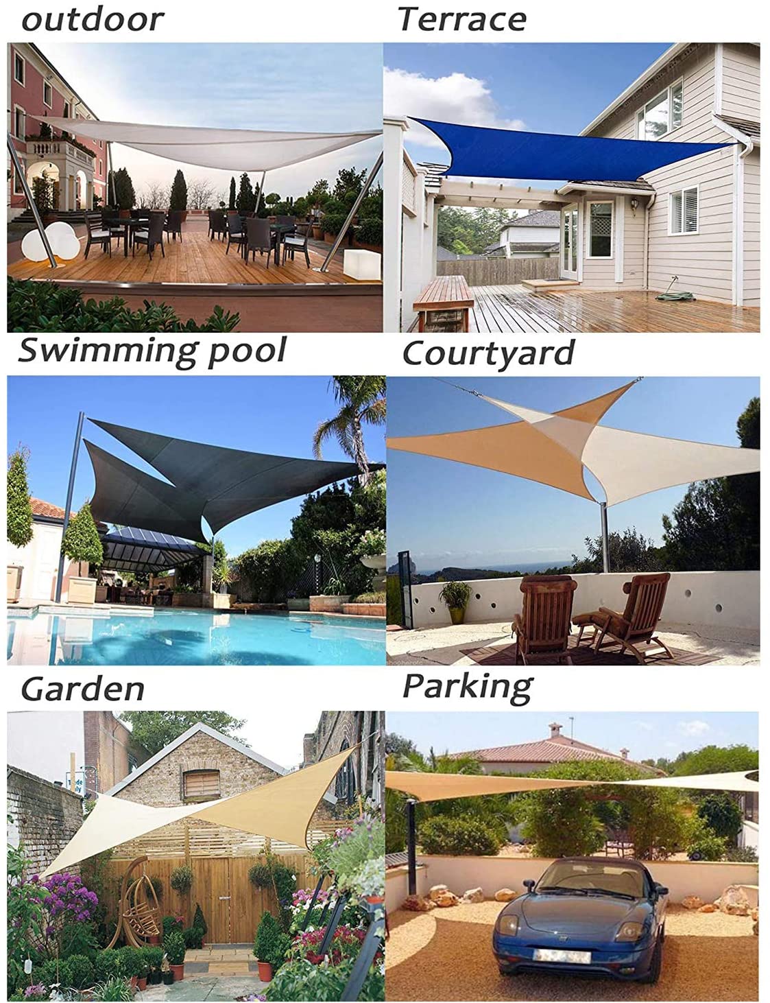 Shade Sail 5X5M Grey - Image 6