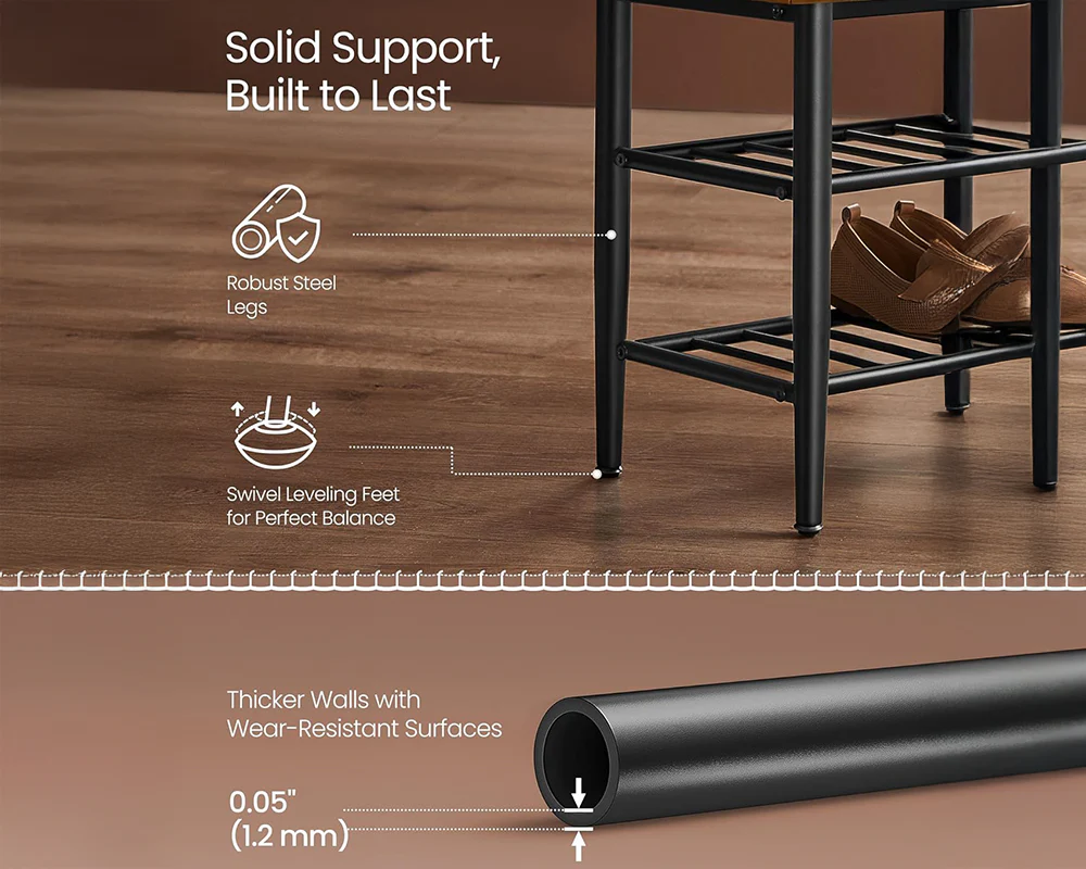 Shoe Rack Storage Bench - Image 7