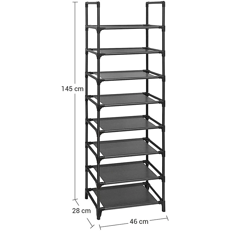 Shoe Rack Storage Shelves 8 Tier 16 Pair - Image 8