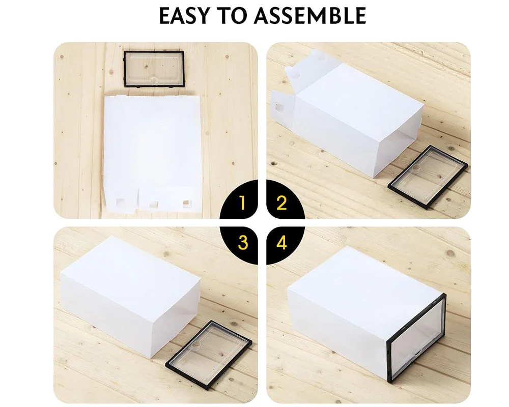 Shoe Storage Box Drawer Rack Cabinet - Image 5