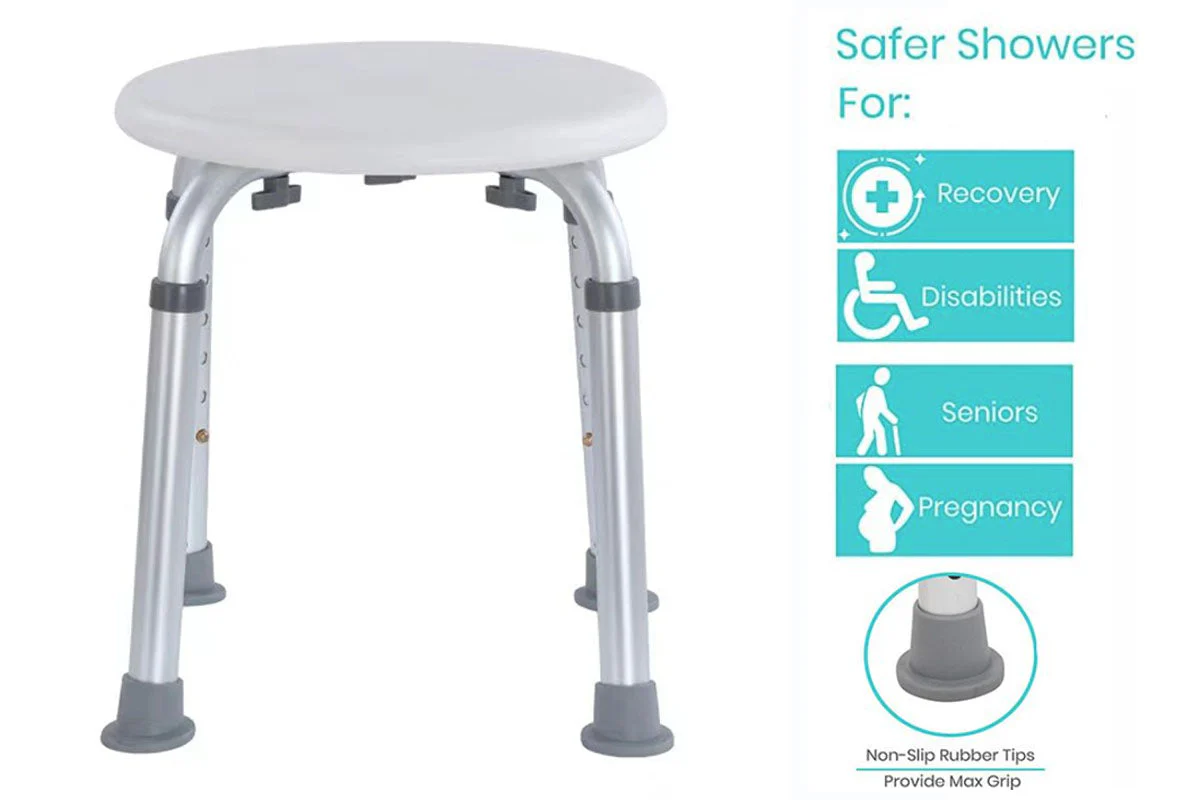 Shower Stool Height Adjustable - Image 2
