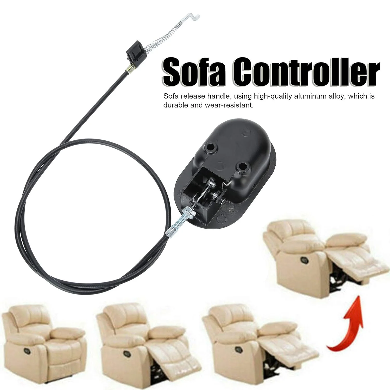 Sofa Lounge Metal Recliner Handle Release Lever Trigger - Image 9